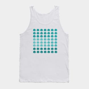 Mint Green Watercolor Cute Happy Polka Dots Art Tank Top